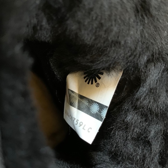 UGG Classic Mini Snow Leopard Boots In Black - Picture 8 of 8